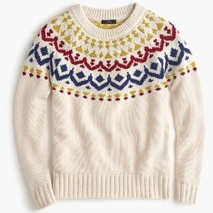 J.Crew Crewneck Sweater in Vintage Fair Isle